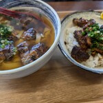 多の津うどん - マツジュンの　ほろほろ豚軟骨丼セット　肉(豚軟骨)トッピング