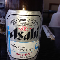 駒形前川 浅草本店 - ビールを頼んだらスカイツリー♡
                