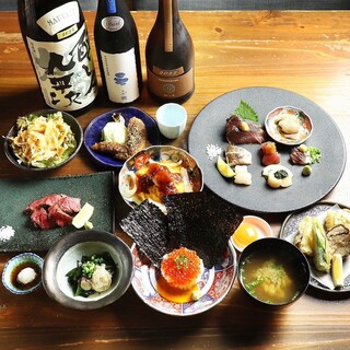 ボリューム満点。お一人ずつ提供する【コース】は接待にぴったり