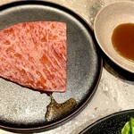 焼肉うしごろ - 季節の匠コース 冬　12.厳選部位（シンシン）の焼きしゃぶ