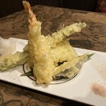 海鮮と創作天ぷら 個室居酒屋 もりした - 天ぷら盛り合わせ