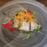 Osteria Falco - 魚醬＋鰆＋そら豆のペースト