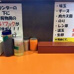 ちばから - カウンター卓上