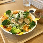 農かふぇ Rice - 料理写真:高野豆腐の油淋鶏風丼セット