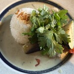 カフェ・ハクタ - 【鶏肉と茄子のグリーンカレー】
