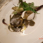 代官山ASO チェレステ - フォワグラのソテー　グリルしたホワイトアスパラと温泉卵と共に
      トリュフのソース
      （+￥1,750）
      
      
      
      