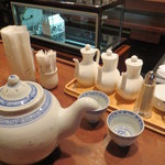 中国料理 耕治 - ジャスミン茶がポットで出ます