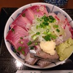 情熱海鮮 サンボ - 天然ブリも肉厚で美味かった！