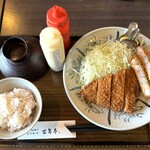 百年亭 - 盛り合せ定食 （梅ご飯）