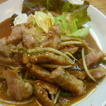 おんじき家ふうど - 豚肉の香味炒め