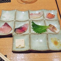 和彩厨房 KATURA - １１種類のお造りが入っていました。