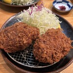 とんかつ 檍 横浜馬車道店 - メンチカツ２個は重たいかも