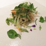 カンテサンス - フォアグラとセロリのサラダ★