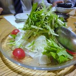 さかなさま - 水菜と大根のジャコサラダ
