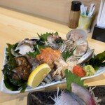 魚の松本 - 本日よ貝盛り合わせ