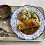 喫茶 チャティー - 日替わりのカレーかけオムライス700円