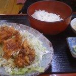 Shimizu Kou - から揚げ定食