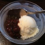 手打蕎麦のたぐと - 小豆アイス