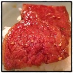 武石 - 上カルビ。この照り、たまりません