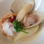 ビストロ ダイア - 【2014/5再訪】オマール海老と蛤とアスパラ☆