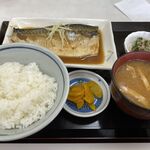 三喜食堂 - サバの味噌煮･半ライス　720円