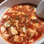 中国料理 季香園 - 麻婆豆腐のアップ