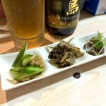 がばちょ - セット/アテ3品+ドリンク1杯（500円）