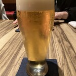 彩さい - 先ずは生ビールから