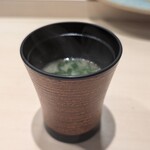 鮨みやもと - 特大金目鯛の味噌汁