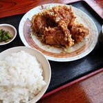 菜華楼 - とりの唐揚げ（タレ）定食