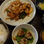 日本海庄や - 豚とナスのピリ辛炒め：９００円