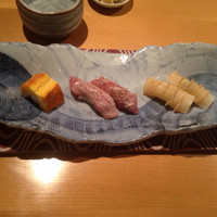 さかもと屋市兵衛 - 料理 寿司（卵  トロ炙り  イカ）