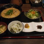 めしBALくらうど - 梅とろろそばセット