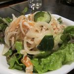 居酒屋 鳥きん - サラダ（鶏）2014/04