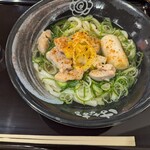 はなまるうどん - ゆず生姜鶏ねぎ塩うどん