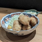 魚酒肴 くぅ - カキフライ　タルタルソース