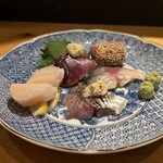 魚酒肴 くぅ - お刺身盛り合わせ