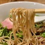 開運橋通 ふじ原 - パツリとした歯触りの細ストレート麺