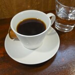 キッチン ブルー グローブ - ホットコーヒーのアップ