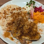 高倉町珈琲 - ケイジャンチキン＆ガーリックライス