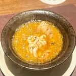 アカ - 2024.11.  車海老と鱈の白子のアヒージョ