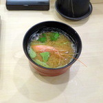 仙川 鯉寿司 - 浅利と海老頭の味噌汁