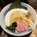 鴨出汁中華蕎麦 麺屋yoshiki - 鴨とポルチーニのTKMつけ麺(塩)  1600円
      （限定）