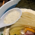 鴨出汁中華蕎麦 麺屋yoshiki - 鴨とポルチーニのTKMつけ麺(塩)  1600円
                                （限定）