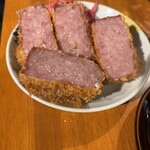 立呑 富士屋本店 - ハムカツ