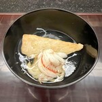 瞬 - 海老芋　蟹のお椀　海老芋の甘さと出汁の効いた餡が絶妙です