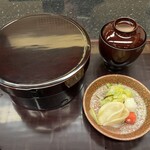 瞬 - 浜名湖鰻蒲焼き　肝吸い　香の物
