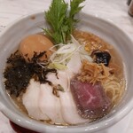 みなとや - 塩ラーメン＋煮卵