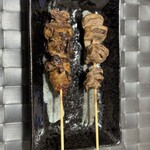 焼とりかんちゃん - 特に旨かった朝引き砂ずりとレバー♡