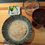 安土 - ご飯、しじみ汁